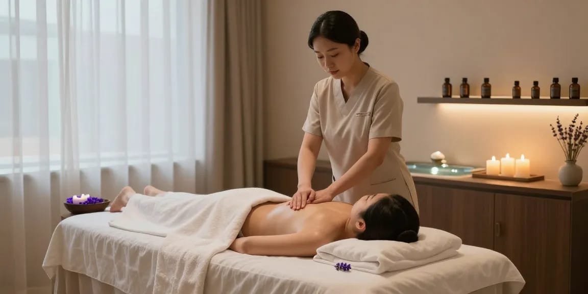 대구마사지로 편안한 힐링을 제공하는 마사지 스파 풍경