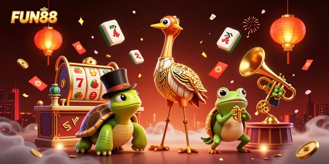 Play exciting slots and games at FUN88 with vibrant visuals and engaging characters.