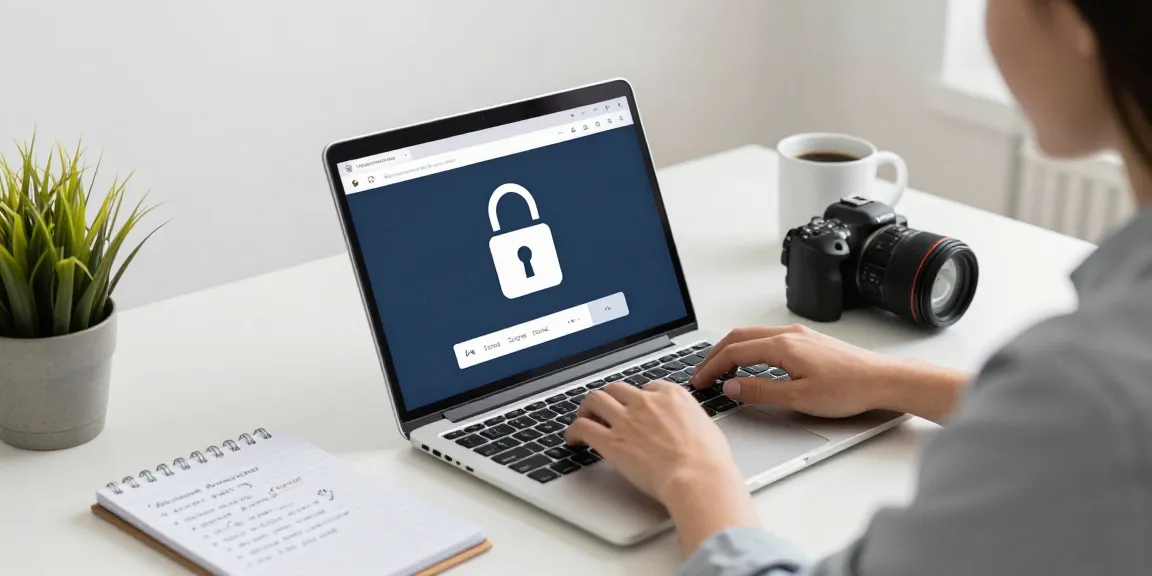 Secure password entry for 강남토닥이 in a modern home office.