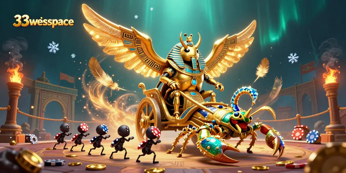 Experience the thrill of gambling with vibrant characters and gold coins at 33winspace.