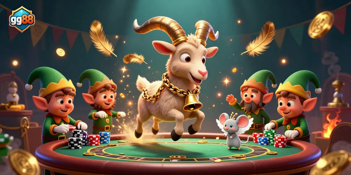 Engage with thrilling games at gg88 casino featuring Krampus and elves amid festive chaos.