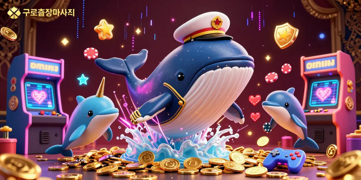 Experience thrilling 구로출장마사지 sessions amidst vibrant casino aesthetics and playful marine characters.